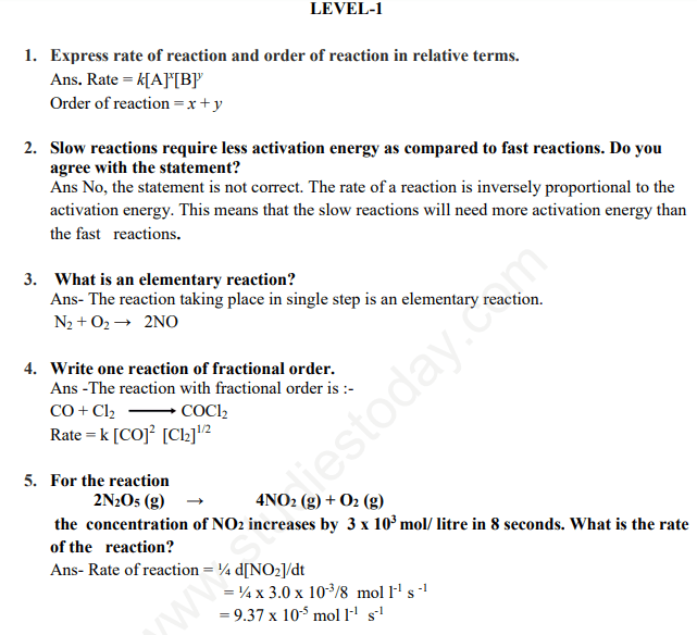 Breathtaking Chemical Kinetics Class 12 Notes Topperlearning Predicting